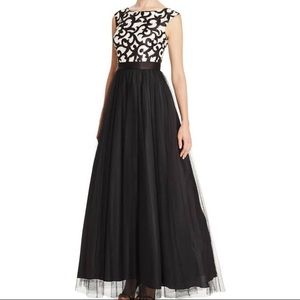 NWT Aidan Mattox Scroll Bodice Gown*